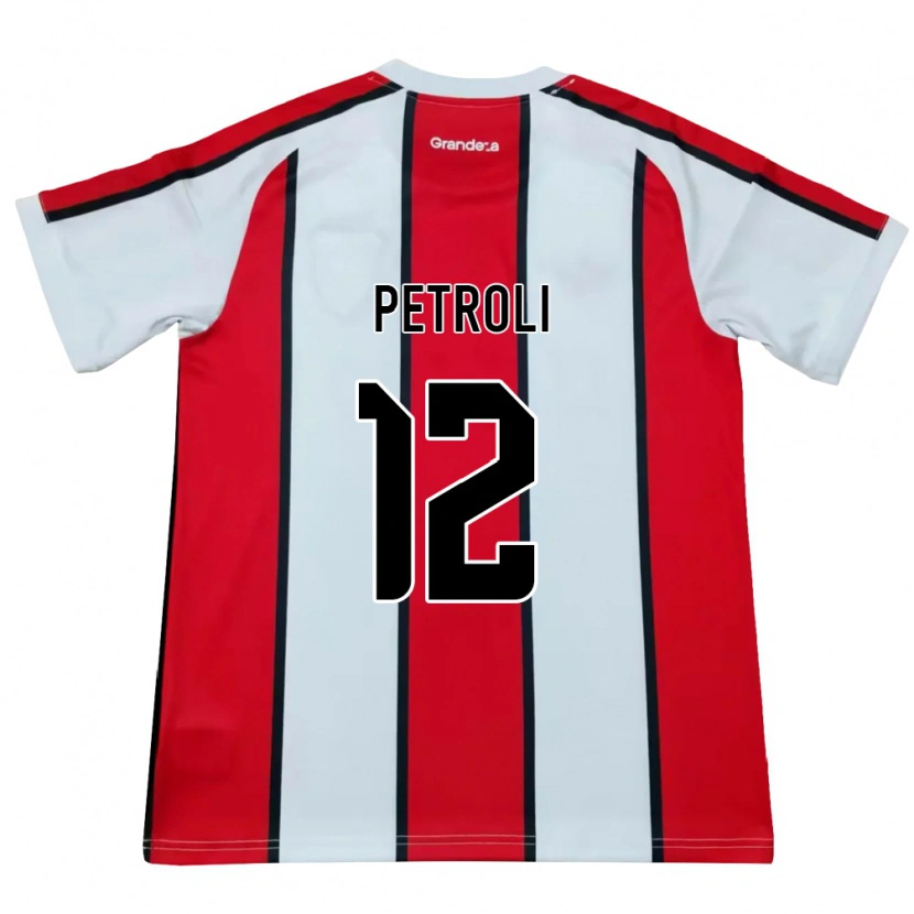Danxen Herren Franco Petroli #12 Weiß Rot Schwarz Auswärtstrikot Trikot 2026/27 T-Shirt