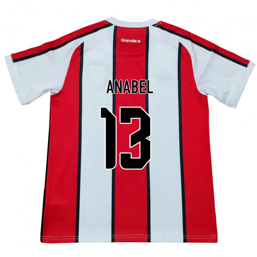 Danxen Herren Giuliana Anabel González Ranzuglia #13 Weiß Rot Schwarz Auswärtstrikot Trikot 2026/27 T-Shirt