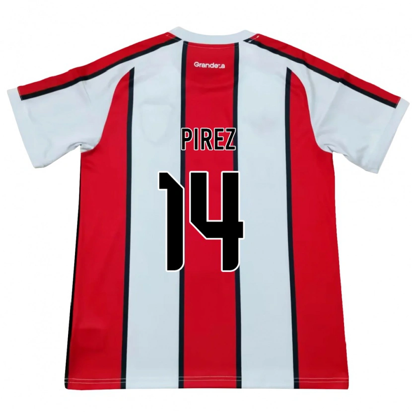 Danxen Herren Leandro González Pírez #14 Weiß Rot Schwarz Auswärtstrikot Trikot 2026/27 T-Shirt