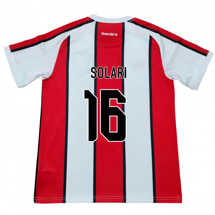 Danxen Herren Juan Solari #16 Weiß Rot Schwarz Auswärtstrikot Trikot 2026/27 T-Shirt