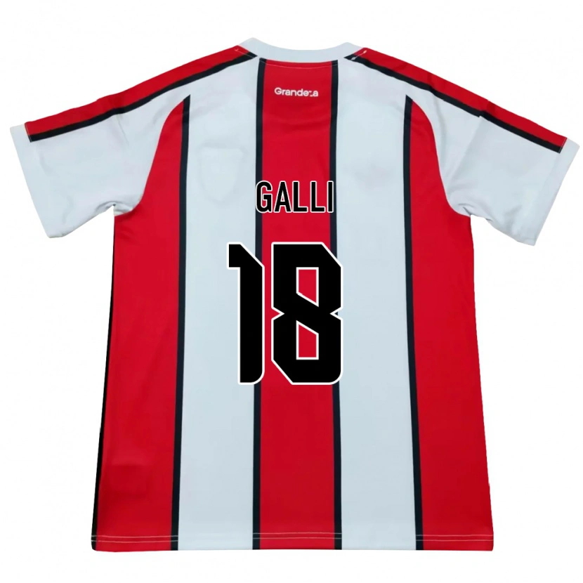 Danxen Herren Ludmila Galli #18 Weiß Rot Schwarz Auswärtstrikot Trikot 2026/27 T-Shirt
