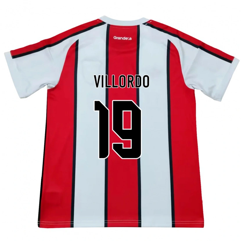 Danxen Herren Juan Villordo #19 Weiß Rot Schwarz Auswärtstrikot Trikot 2026/27 T-Shirt