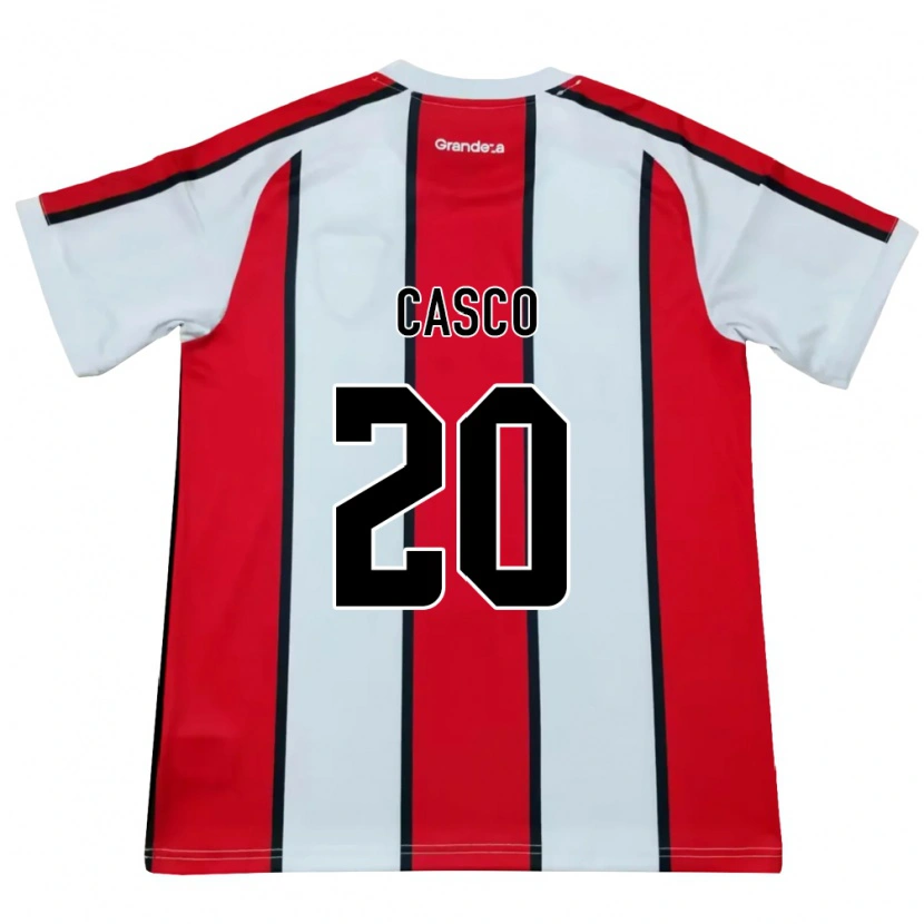 Danxen Herren Milton Casco #20 Weiß Rot Schwarz Auswärtstrikot Trikot 2026/27 T-Shirt