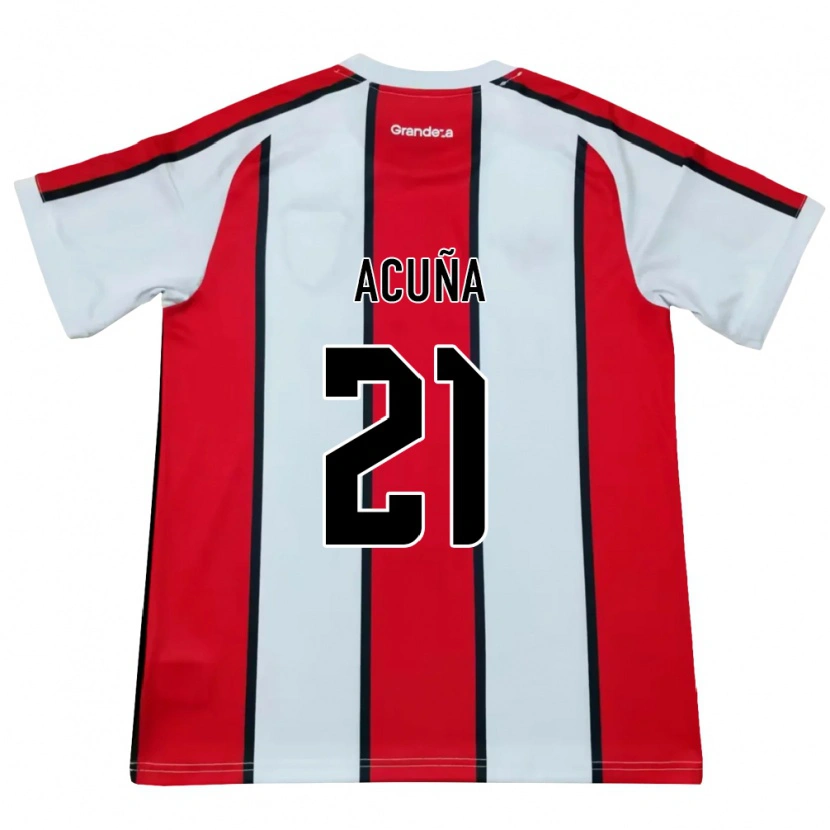 Danxen Herren Marcos Acuña #21 Weiß Rot Schwarz Auswärtstrikot Trikot 2026/27 T-Shirt
