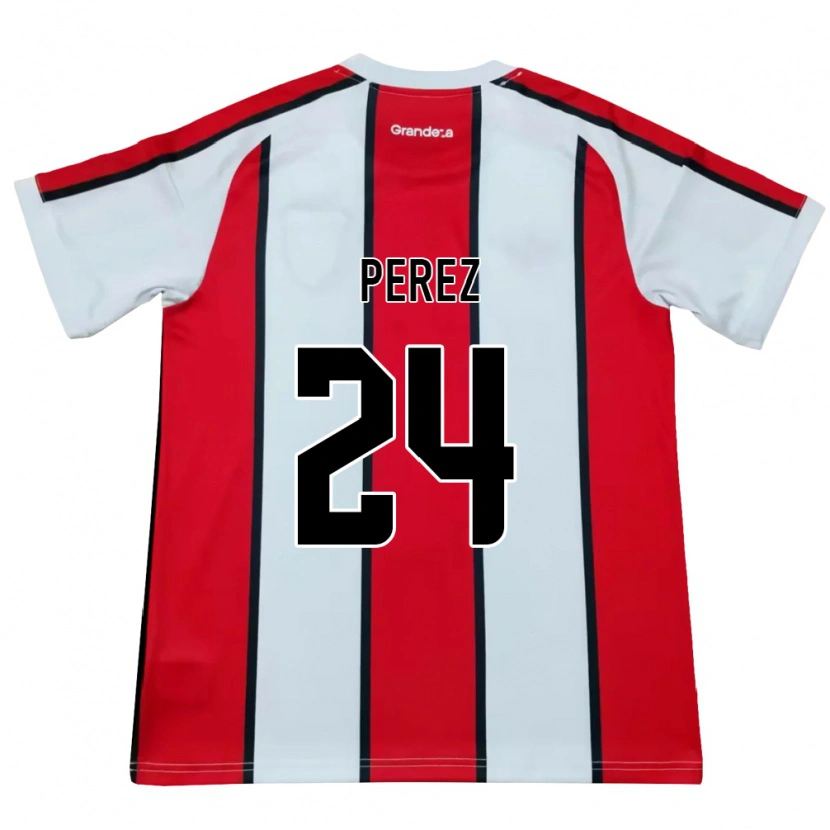 Danxen Herren Enzo Perez #24 Weiß Rot Schwarz Auswärtstrikot Trikot 2026/27 T-Shirt