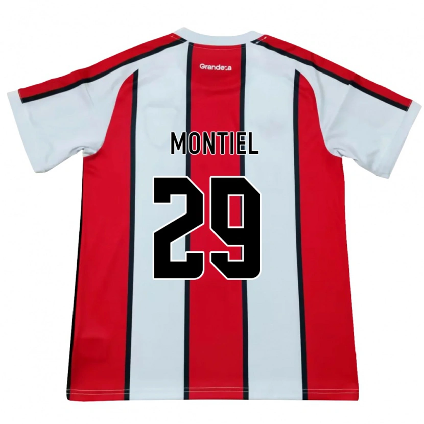 Danxen Herren Gonzalo Montiel #29 Weiß Rot Schwarz Auswärtstrikot Trikot 2026/27 T-Shirt