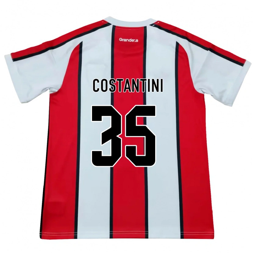 Danxen Herren Giorgio Costantini #35 Weiß Rot Schwarz Auswärtstrikot Trikot 2026/27 T-Shirt