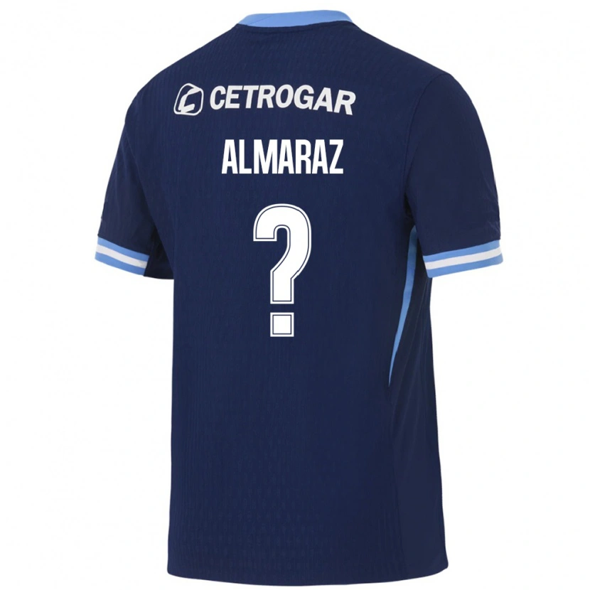 Danxen Herren Alex Almaraz #0 Königsblau Hellblau Weiß Auswärtstrikot Trikot 2026/27 T-Shirt