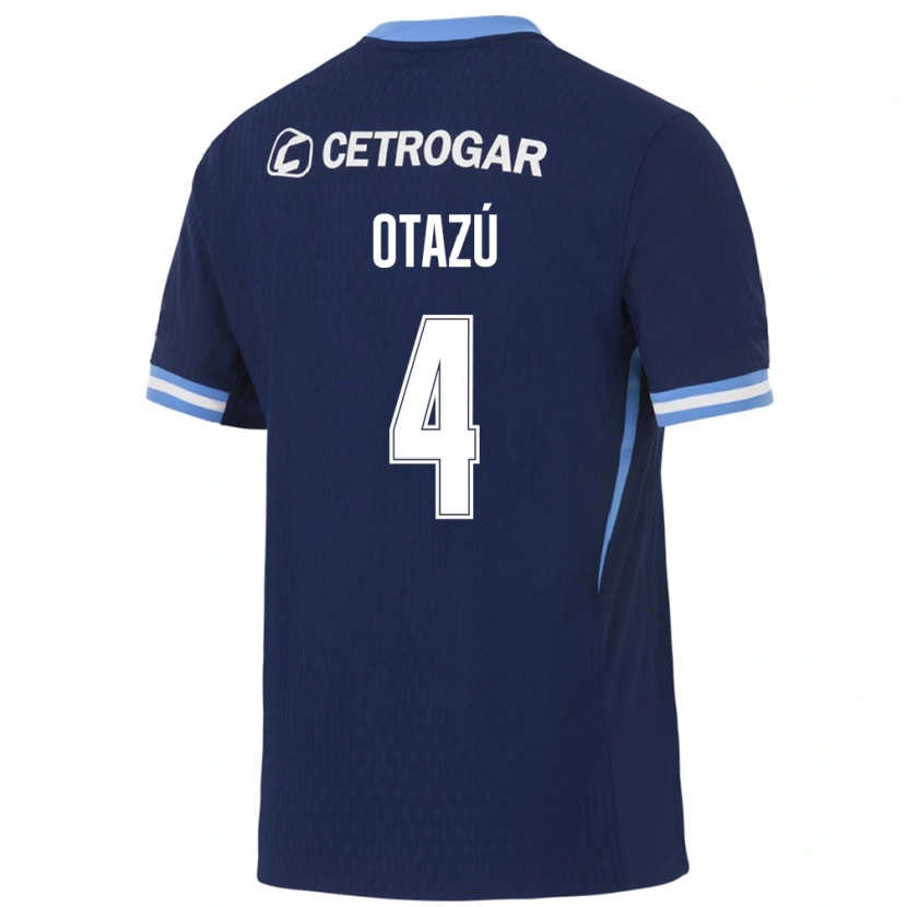 Danxen Herren Milagros Otazú #4 Königsblau Hellblau Weiß Auswärtstrikot Trikot 2026/27 T-Shirt