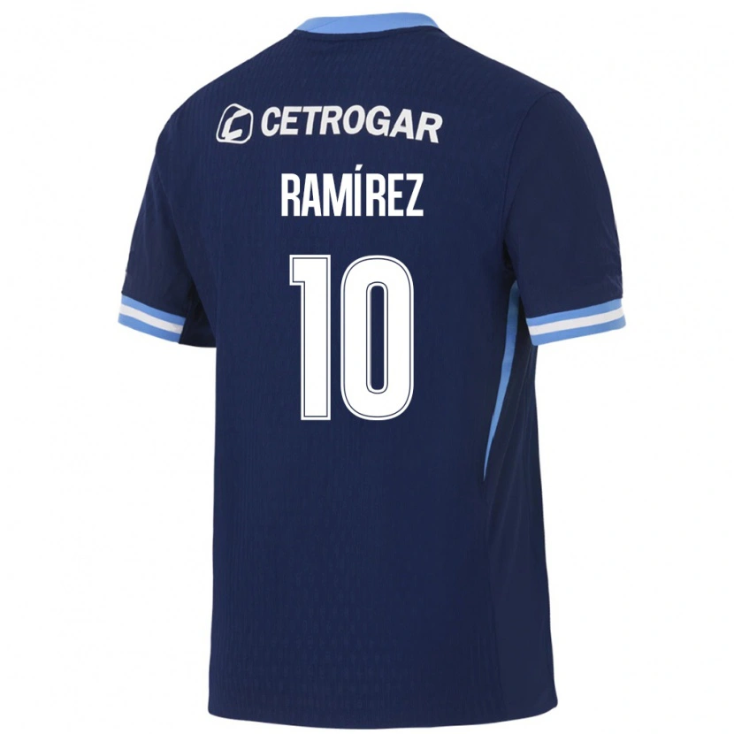Danxen Herren Sindy Ramírez #10 Königsblau Hellblau Weiß Auswärtstrikot Trikot 2026/27 T-Shirt