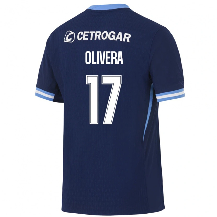 Danxen Herren Nazareno Olivera #17 Königsblau Hellblau Weiß Auswärtstrikot Trikot 2026/27 T-Shirt