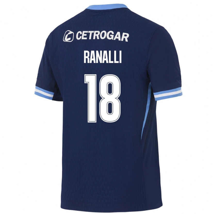 Danxen Herren Santiago Ranalli #18 Königsblau Hellblau Weiß Auswärtstrikot Trikot 2026/27 T-Shirt