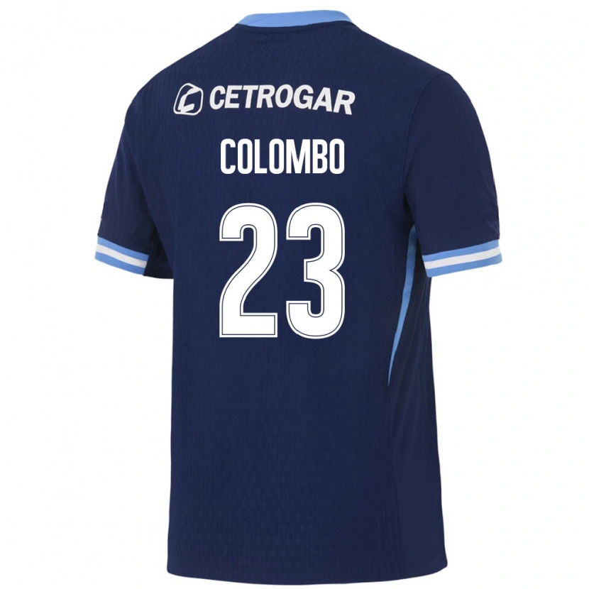 Danxen Herren Nazareno Colombo #23 Königsblau Hellblau Weiß Auswärtstrikot Trikot 2026/27 T-Shirt