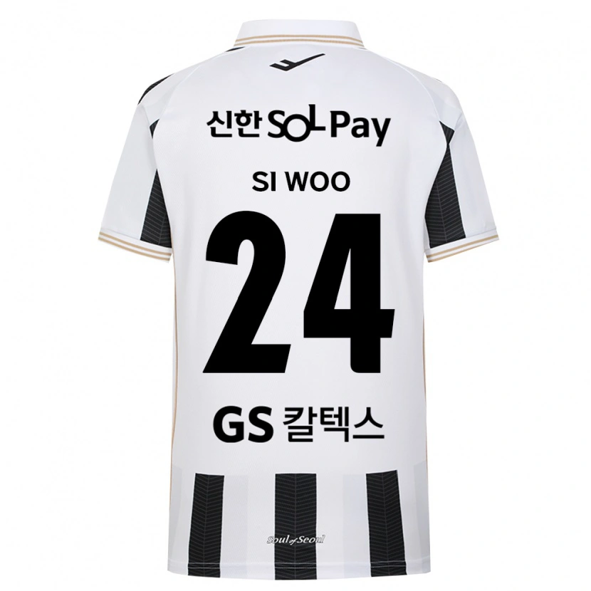 Danxen Herren Si-Woo Kang #24 Schwarz Weiß Auswärtstrikot Trikot 2026/27 T-Shirt
