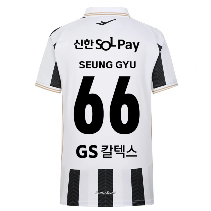 Danxen Herren Seung-Gyu Han #66 Schwarz Weiß Auswärtstrikot Trikot 2026/27 T-Shirt