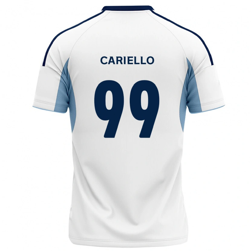 Danxen Herren Yago Cariello #99 Königsblau Weiß Auswärtstrikot Trikot 2026/27 T-Shirt