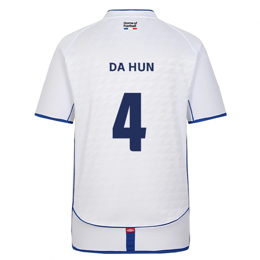 Danxen Herren Da-Hun Choi #4 Schwarz Weiß Rot Auswärtstrikot Trikot 2026/27 T-Shirt