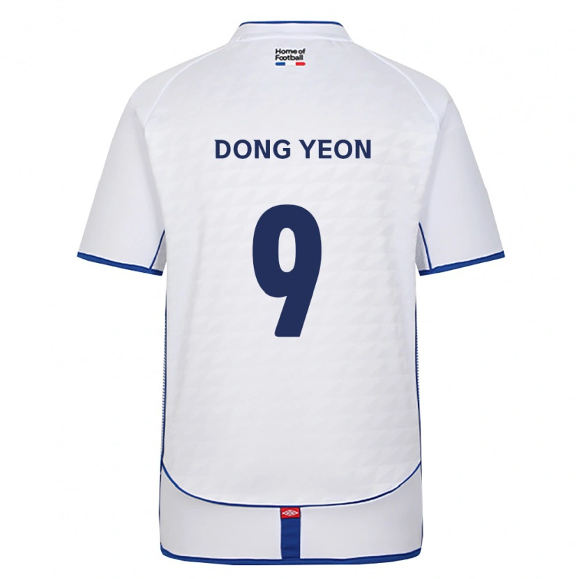 Danxen Herren Dong-Yeon Kim #9 Schwarz Weiß Rot Auswärtstrikot Trikot 2026/27 T-Shirt