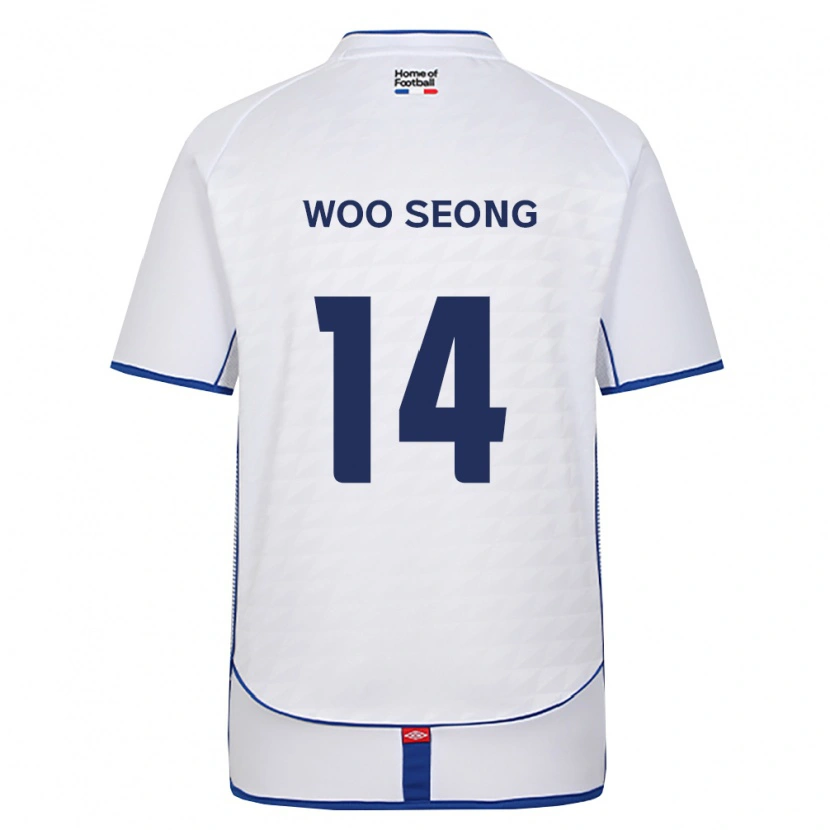 Danxen Herren Woo-Seong Seo #14 Schwarz Weiß Rot Auswärtstrikot Trikot 2026/27 T-Shirt