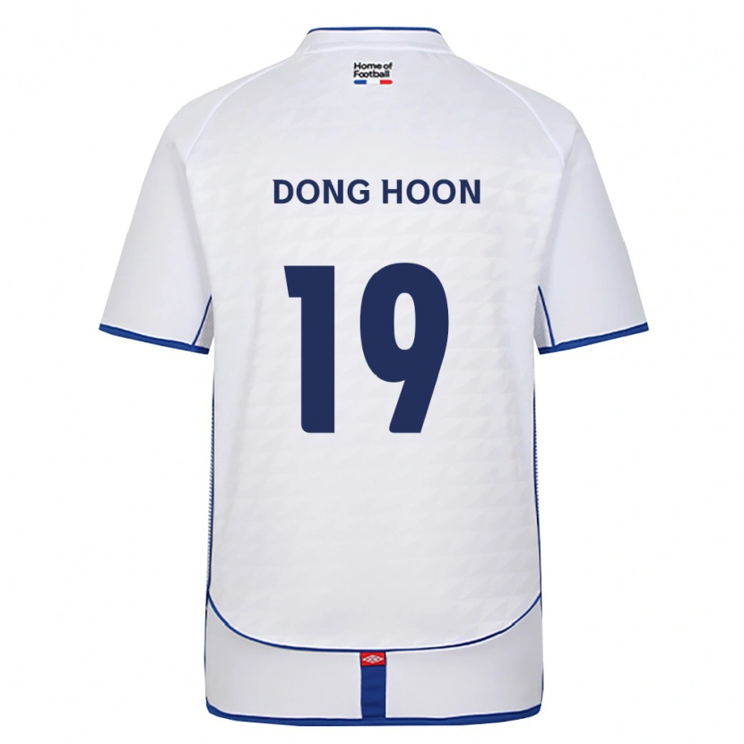 Danxen Herren Dong-Hoon Kim #19 Schwarz Weiß Rot Auswärtstrikot Trikot 2026/27 T-Shirt