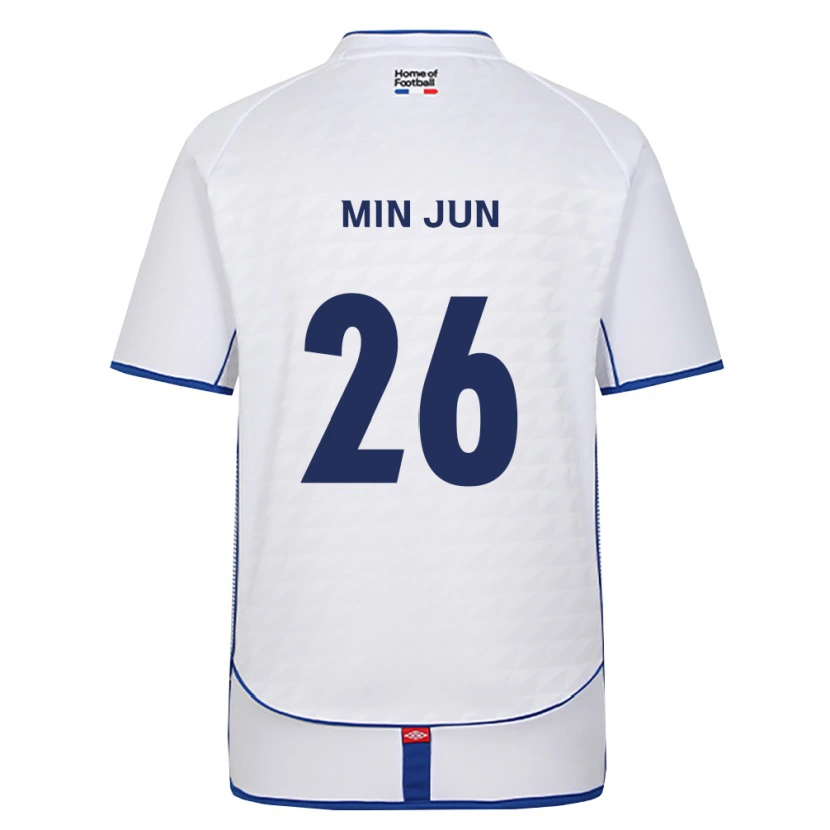 Danxen Herren Min-Jun Kim #26 Schwarz Weiß Rot Auswärtstrikot Trikot 2026/27 T-Shirt