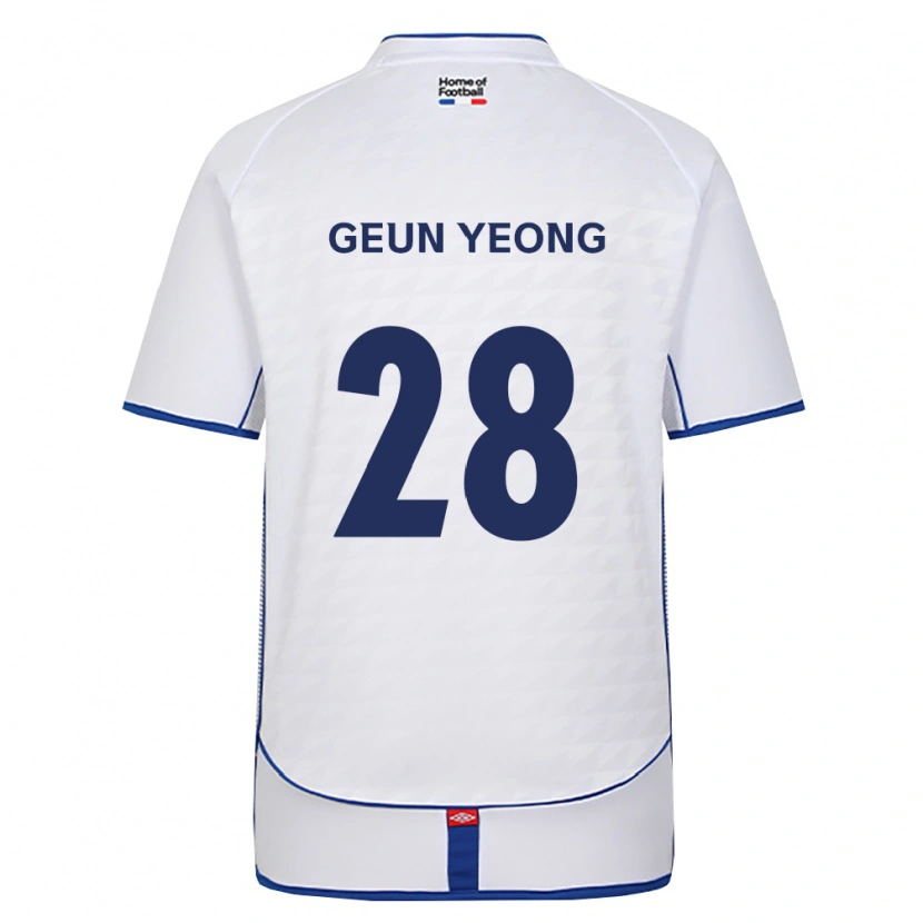 Danxen Herren Geun-Yeong Yoon #28 Schwarz Weiß Rot Auswärtstrikot Trikot 2026/27 T-Shirt