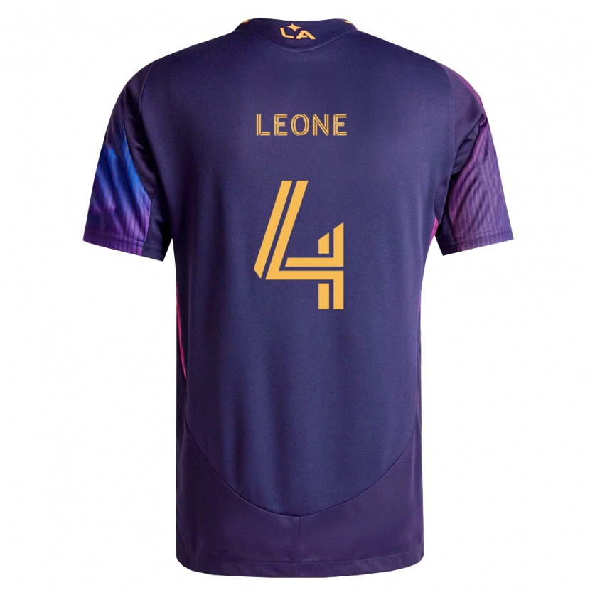 Danxen Herren Matthew Leone #4 Tiefviolett Gelb Auswärtstrikot Trikot 2026/27 T-Shirt