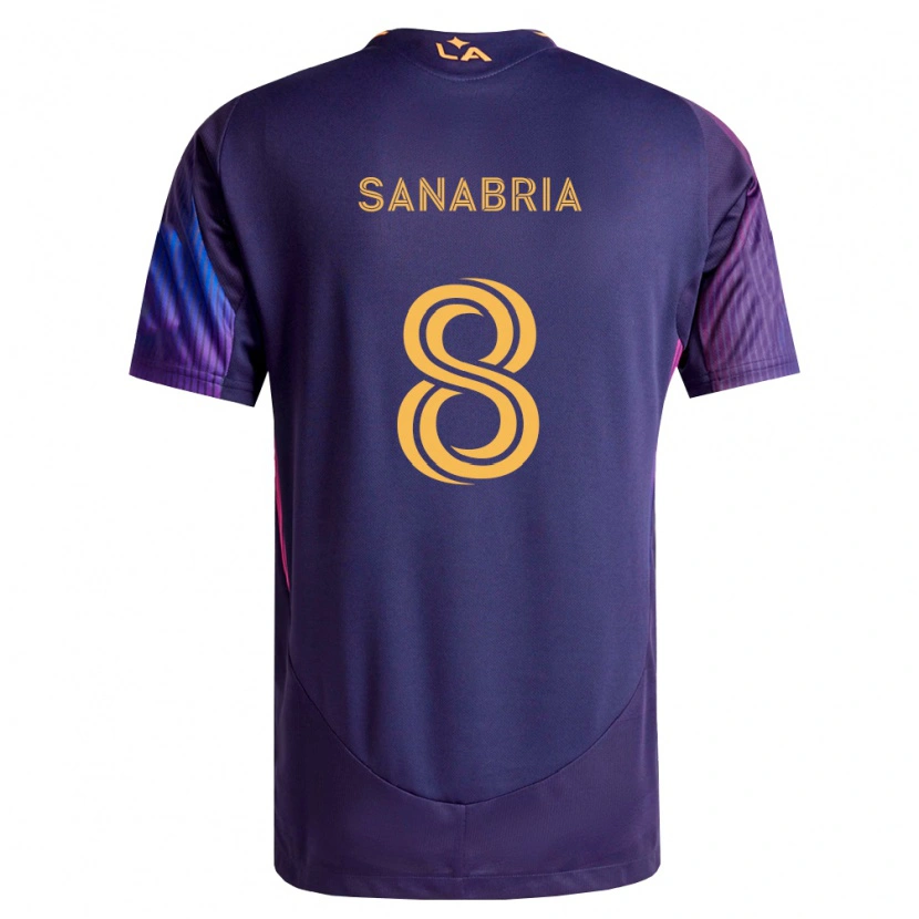 Danxen Herren Lucas Sanabria #8 Tiefviolett Gelb Auswärtstrikot Trikot 2026/27 T-Shirt