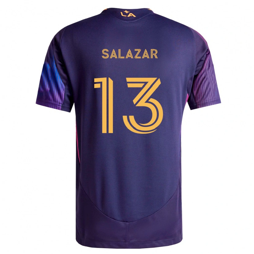 Danxen Herren Giovanni Salazar #13 Tiefviolett Gelb Auswärtstrikot Trikot 2026/27 T-Shirt