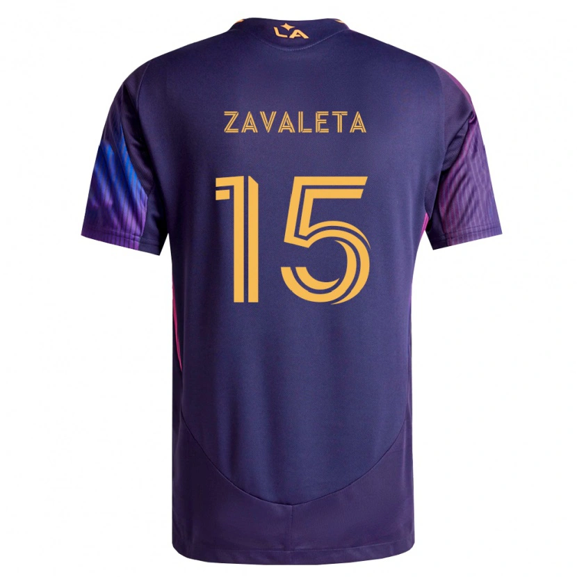 Danxen Herren Eriq Zavaleta #15 Tiefviolett Gelb Auswärtstrikot Trikot 2026/27 T-Shirt