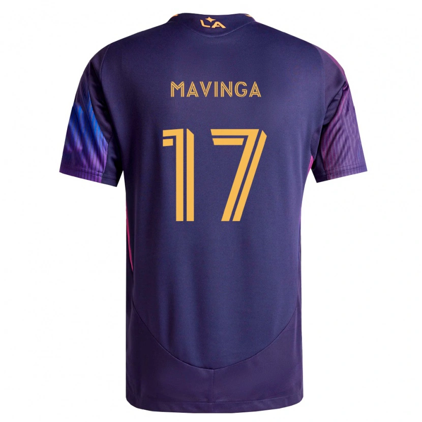 Danxen Herren Chris Mavinga #17 Tiefviolett Gelb Auswärtstrikot Trikot 2026/27 T-Shirt