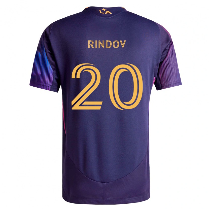 Danxen Herren Chris Rindov #20 Tiefviolett Gelb Auswärtstrikot Trikot 2026/27 T-Shirt
