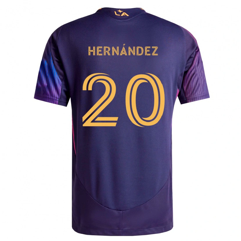 Danxen Herren Roberto Hernández #20 Tiefviolett Gelb Auswärtstrikot Trikot 2026/27 T-Shirt