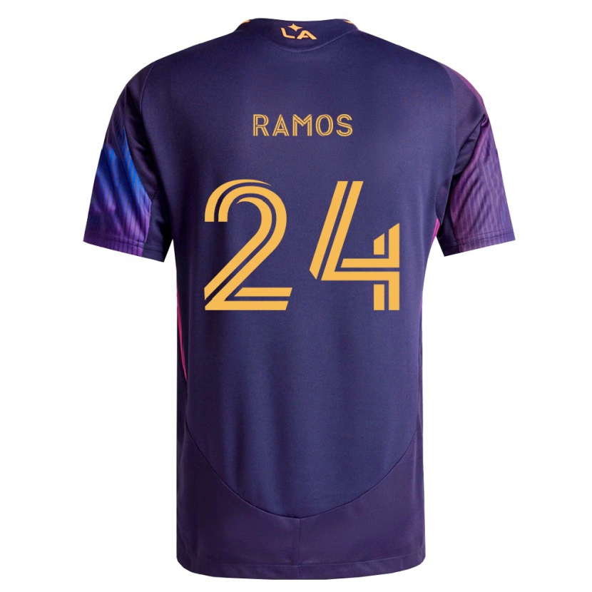 Danxen Herren Rubén Ramos #24 Tiefviolett Gelb Auswärtstrikot Trikot 2026/27 T-Shirt