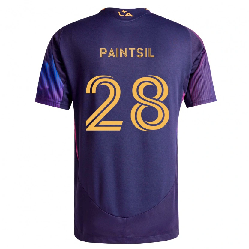 Danxen Herren Joseph Paintsil #28 Tiefviolett Gelb Auswärtstrikot Trikot 2026/27 T-Shirt