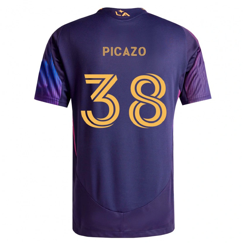 Danxen Herren Axel Picazo #38 Tiefviolett Gelb Auswärtstrikot Trikot 2026/27 T-Shirt