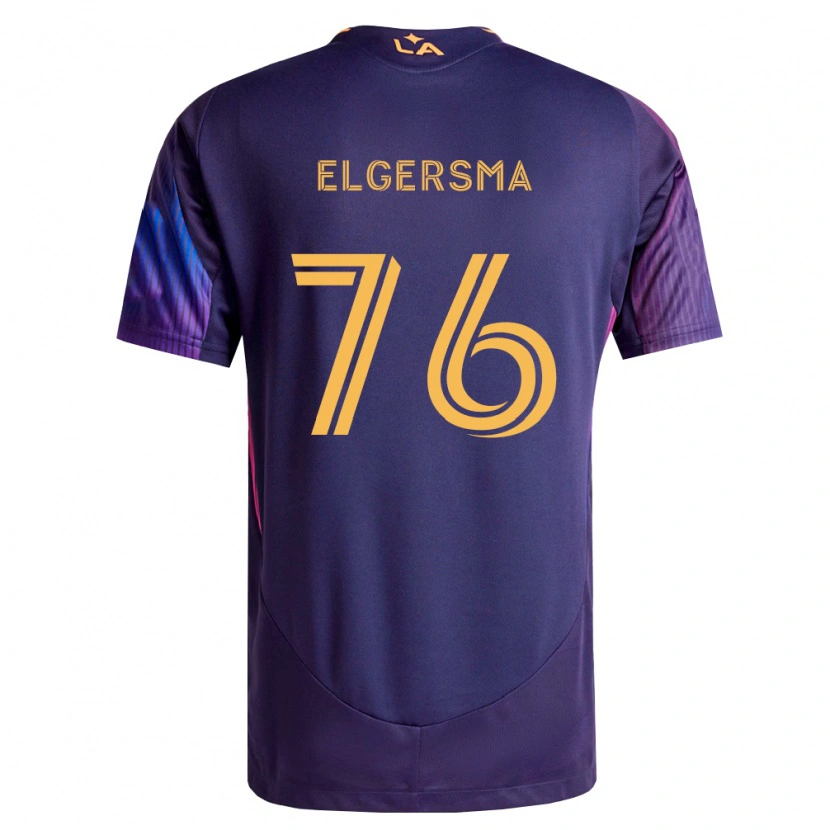 Danxen Herren Troy Elgersma #76 Tiefviolett Gelb Auswärtstrikot Trikot 2026/27 T-Shirt