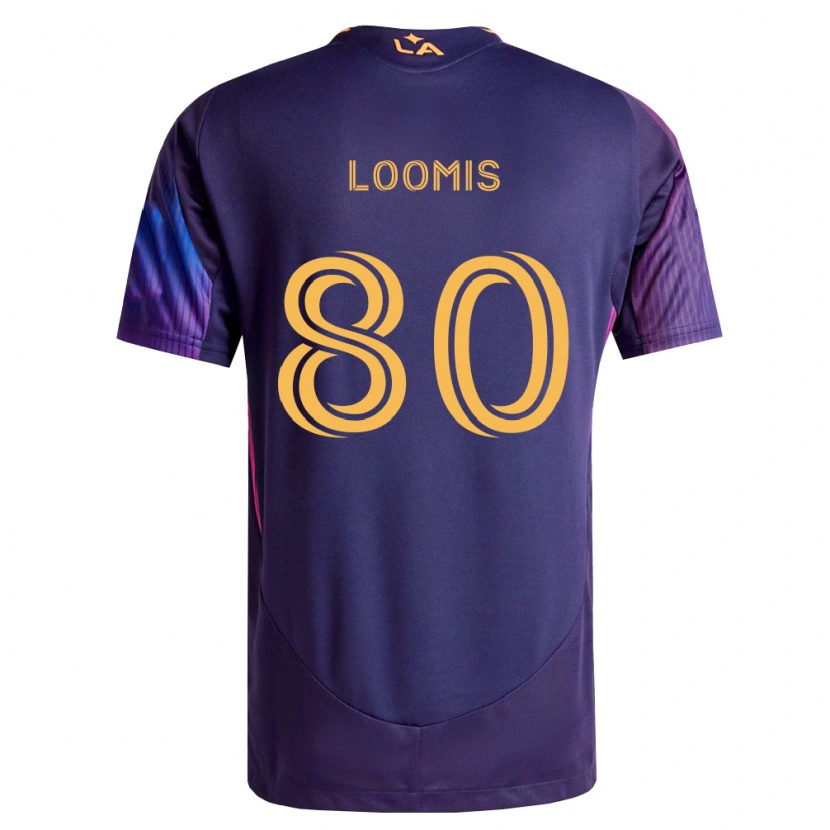 Danxen Herren Ethan Loomis #80 Tiefviolett Gelb Auswärtstrikot Trikot 2026/27 T-Shirt