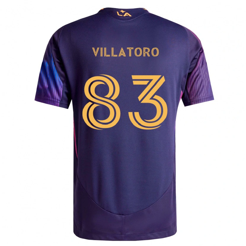 Danxen Herren Angel Villatoro #83 Tiefviolett Gelb Auswärtstrikot Trikot 2026/27 T-Shirt