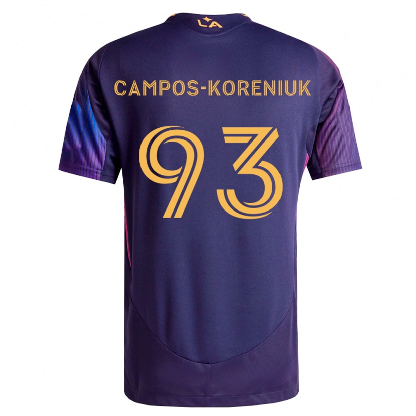 Danxen Herren K Campos-Koreniuk #93 Tiefviolett Gelb Auswärtstrikot Trikot 2026/27 T-Shirt