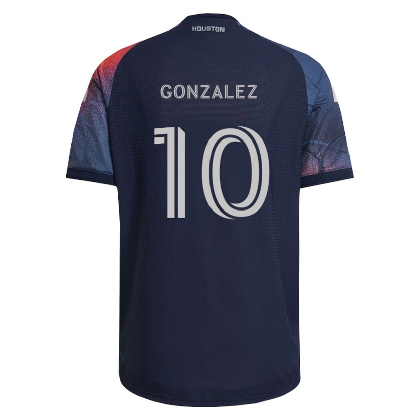 Danxen Herren Yair González #10 Tiefblau Weiß Orange Auswärtstrikot Trikot 2026/27 T-Shirt