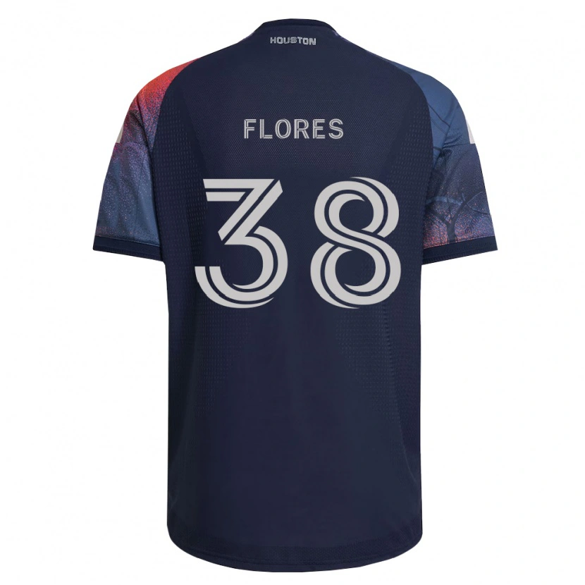 Danxen Herren Omar Flores #38 Tiefblau Weiß Orange Auswärtstrikot Trikot 2026/27 T-Shirt