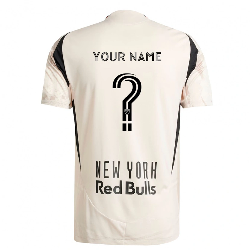 Danxen Herren Ihren Namen #0 Off-Weiß Rot Schwarz Auswärtstrikot Trikot 2026/27 T-Shirt