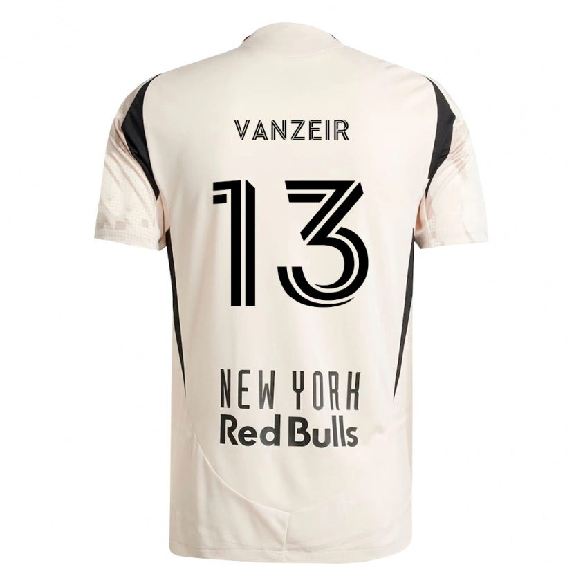 Danxen Herren Dante Vanzeir #13 Off-Weiß Rot Schwarz Auswärtstrikot Trikot 2026/27 T-Shirt