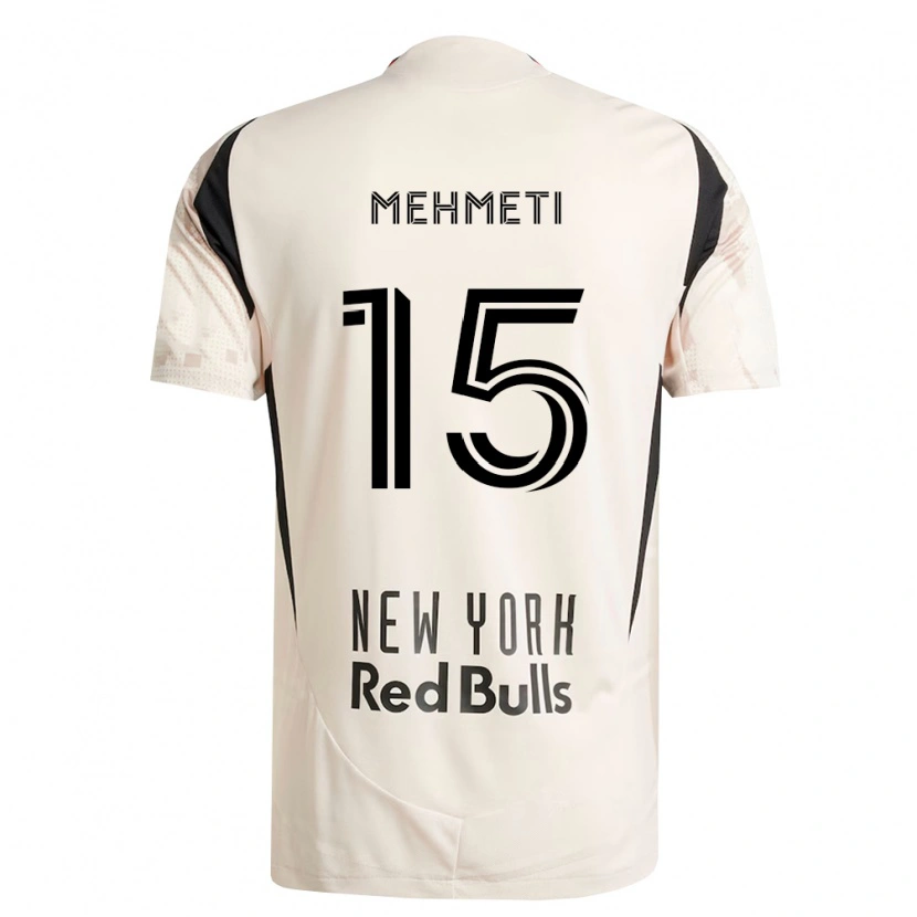 Danxen Herren Adri Mehmeti #15 Off-Weiß Rot Schwarz Auswärtstrikot Trikot 2026/27 T-Shirt