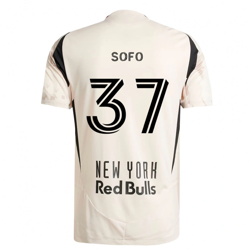 Danxen Herren Mohammed Sofo #37 Off-Weiß Rot Schwarz Auswärtstrikot Trikot 2026/27 T-Shirt