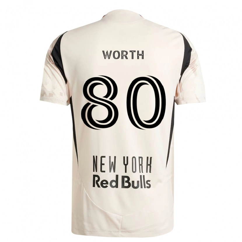 Danxen Herren Nate Worth #80 Off-Weiß Rot Schwarz Auswärtstrikot Trikot 2026/27 T-Shirt