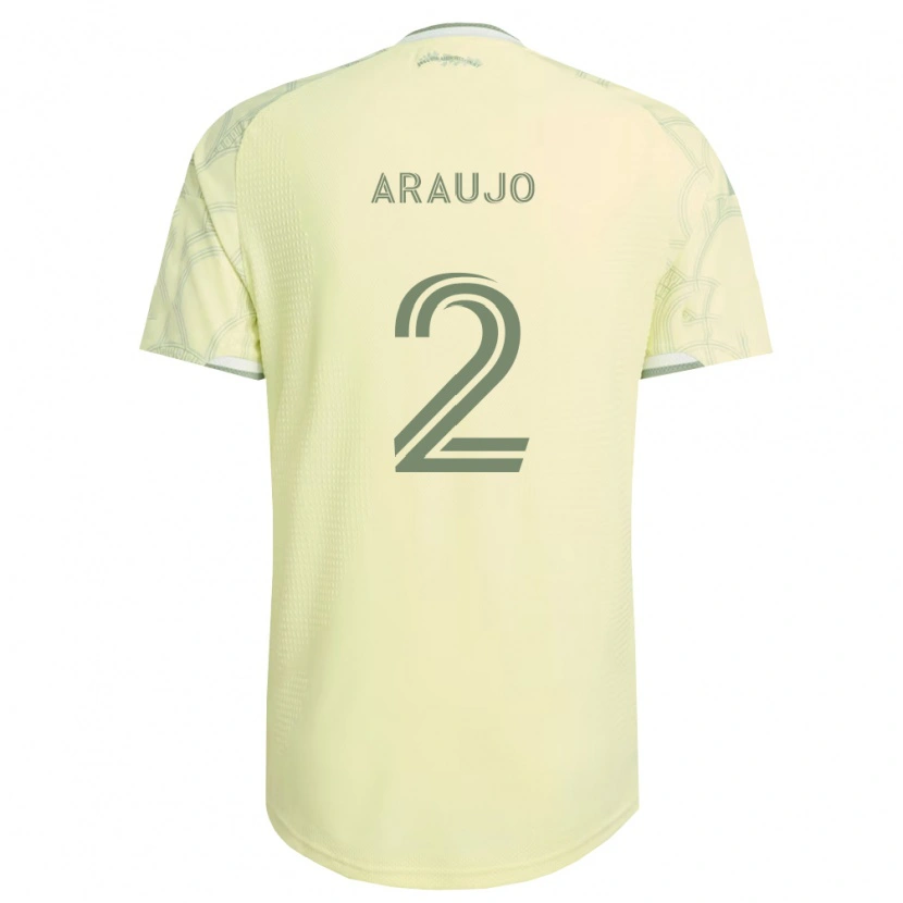 Danxen Herren Miguel Araujo #2 Beige Weiß Auswärtstrikot Trikot 2026/27 T-Shirt