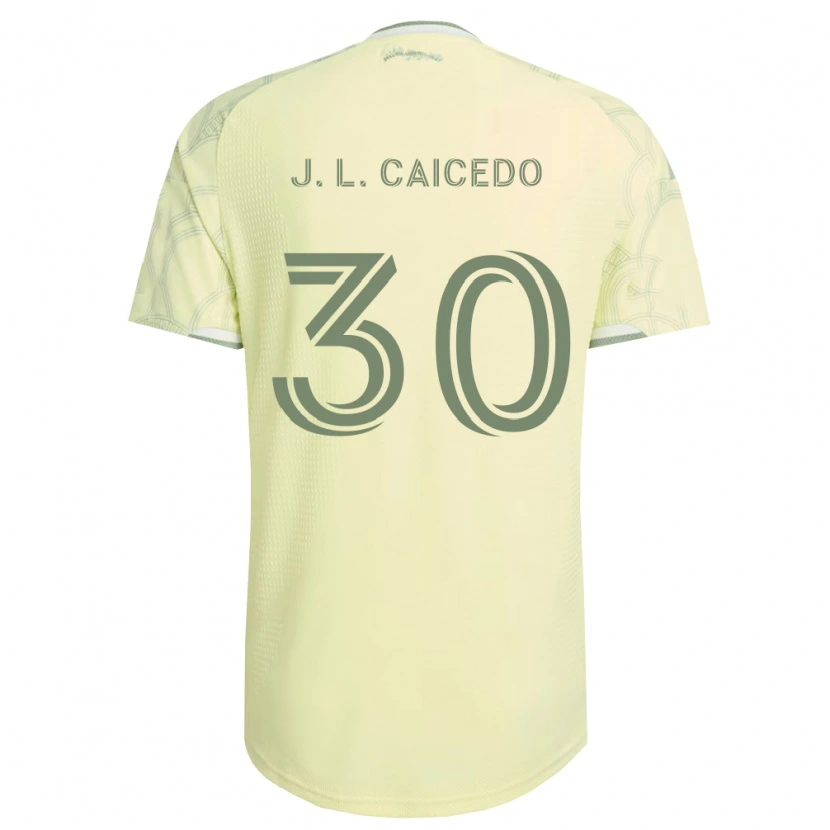 Danxen Herren José Caicedo #30 Beige Weiß Auswärtstrikot Trikot 2026/27 T-Shirt