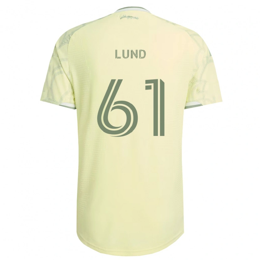 Danxen Herren Nicklas Lund #61 Beige Weiß Auswärtstrikot Trikot 2026/27 T-Shirt